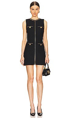 Alice + Olivia Lachlan Mini Dress in Black from Revolve.com | Revolve Clothing (Global)