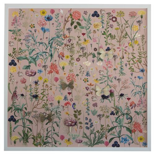 Dawn Wolfe, 3D Flower Pattern: Pink | One Kings Lane