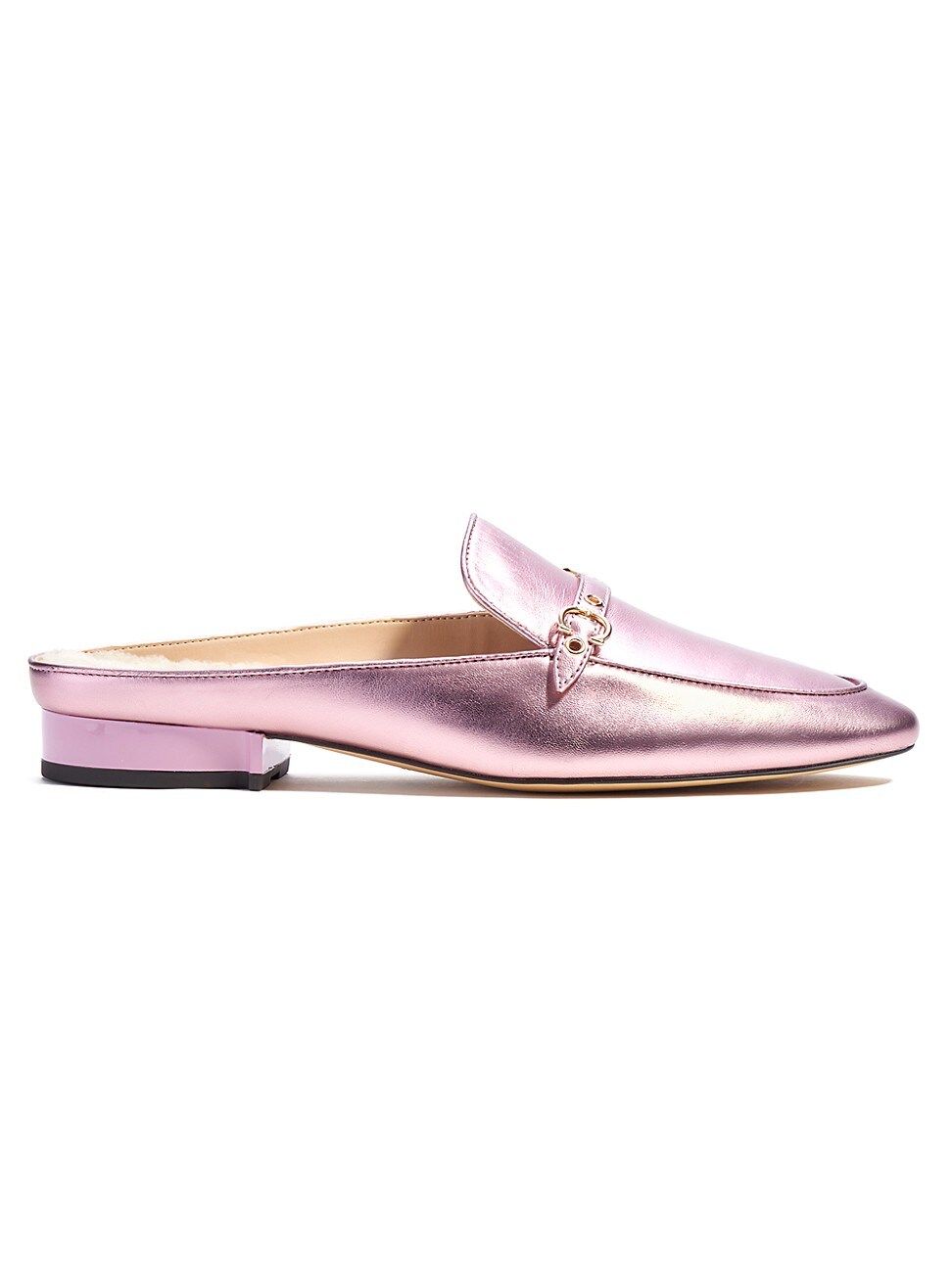 Irene Metallic Leather Mules | Saks Fifth Avenue