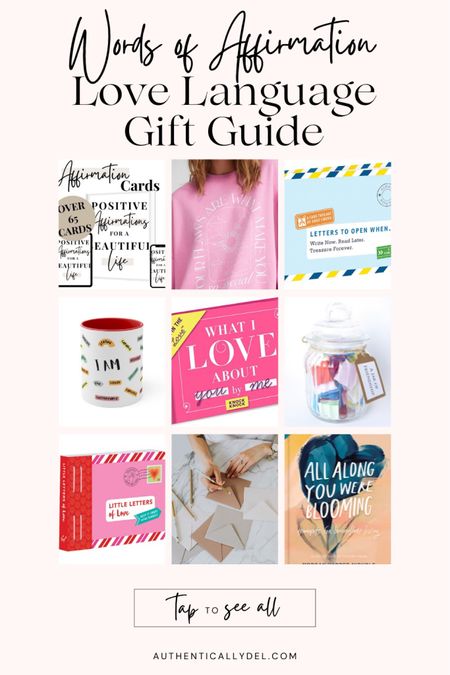 Perfect gift ideas for the Words of Affirmation love language! 

#LTKHoliday #LTKSeasonal #LTKGiftGuide