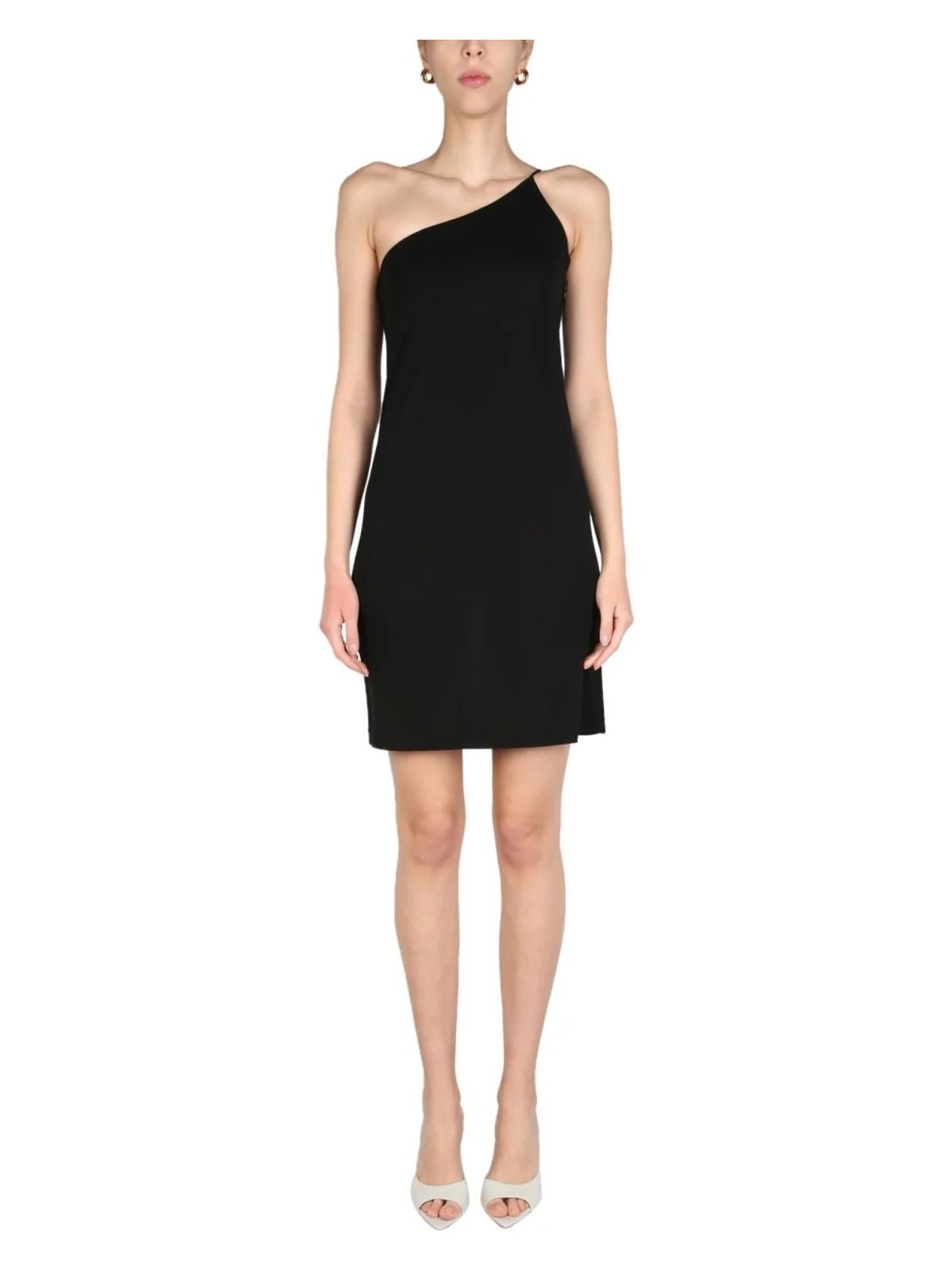 Dsquared2 Women's One-Shoulder Dress in Black | Size Medium | S72CV0305 | LOZURI
