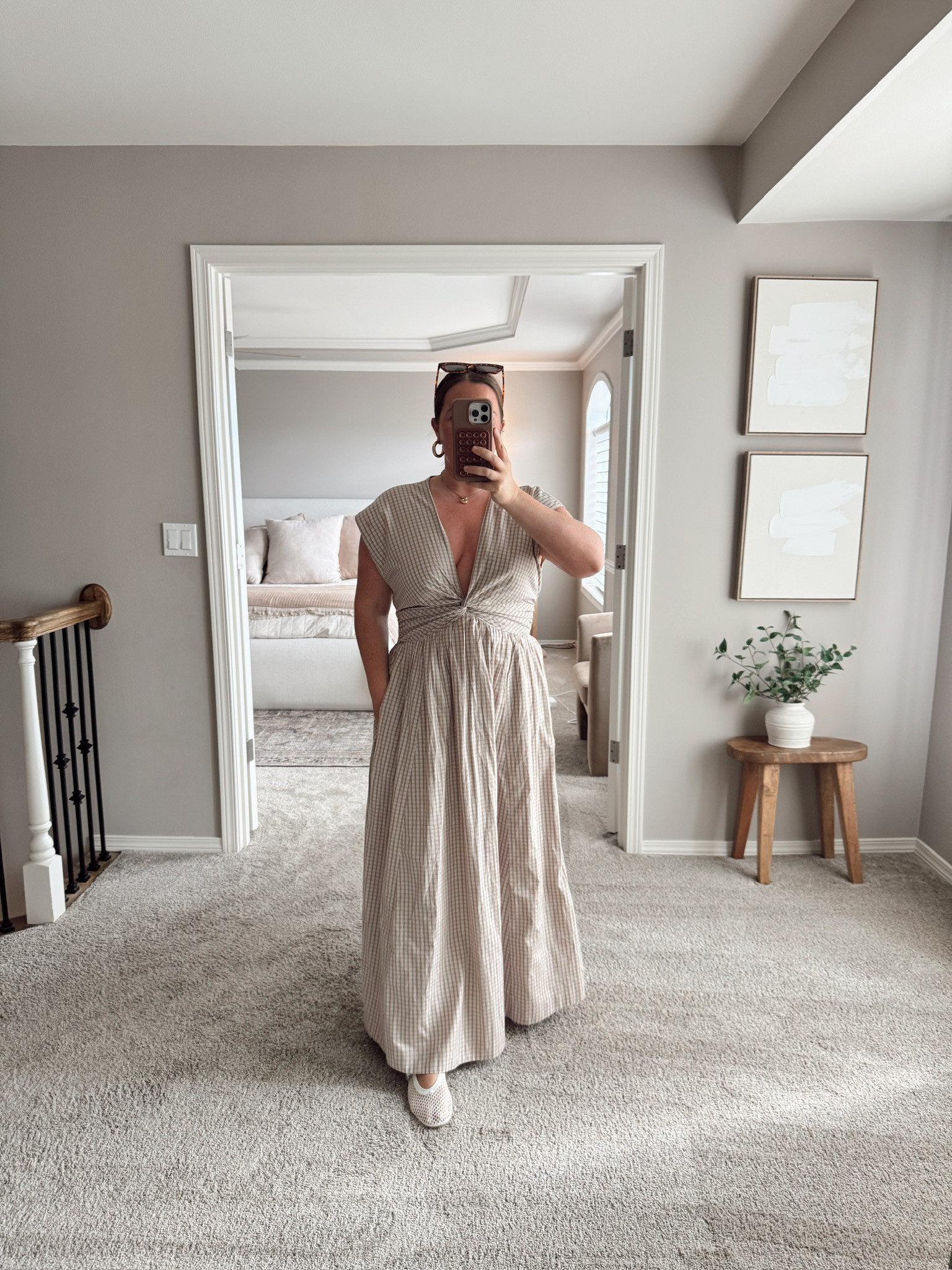 The best Spring Dress! Would also be a great Easter dress or wedding guest dress. Also comes in a super cute fruit print and a gorgeous green! 🫶🏻✨ Wearing a size Large 

Size 12 | 5’4” | 180lbs 

 #LTKMidsize #LTKFindsUnder100 #LTKStyleTip