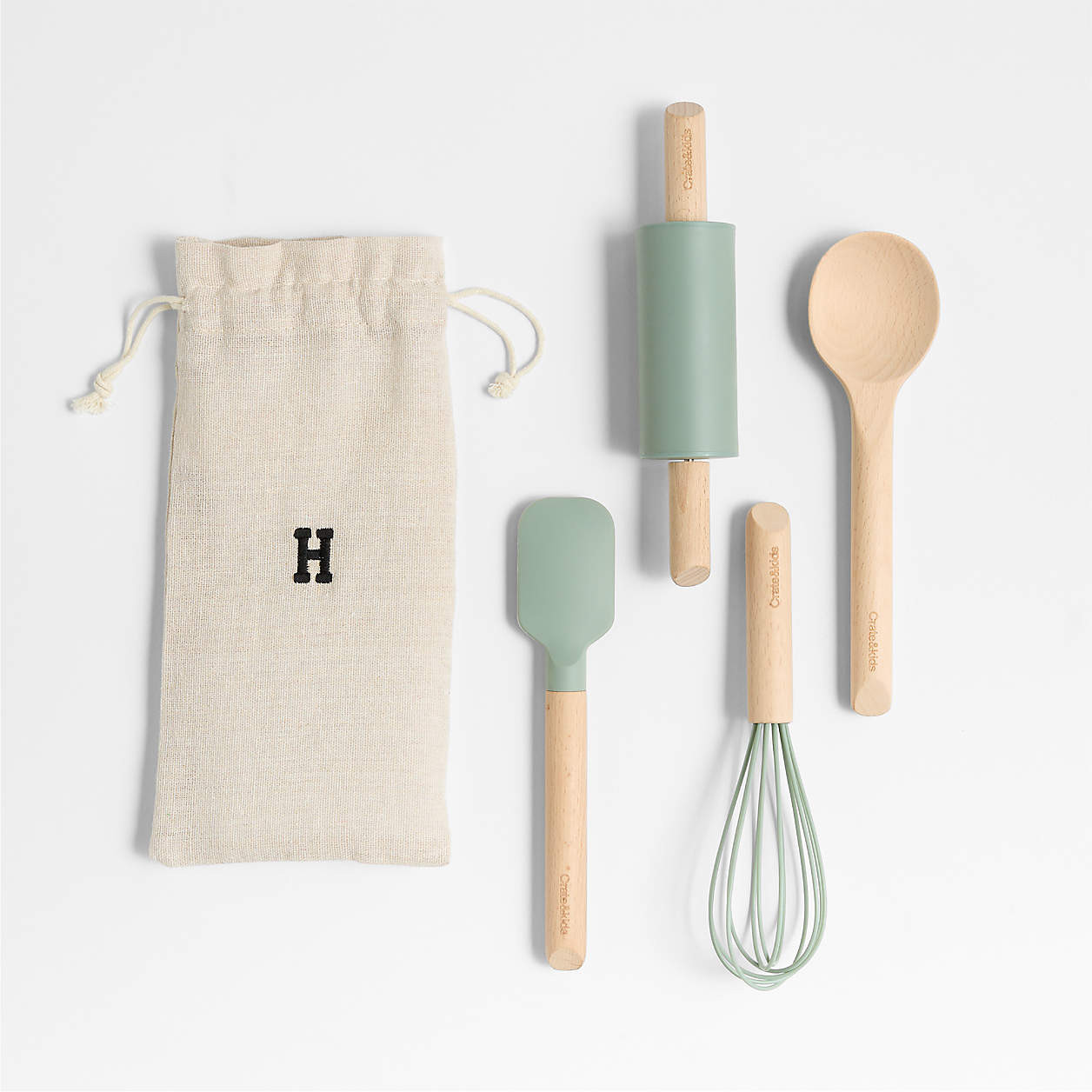 Kids Montessori Utensils Set of 4 | Crate & Kids | Crate & Barrel