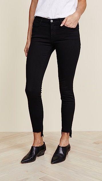 Le Skinny de Jeanne Stagger Hem Jeans | Shopbop