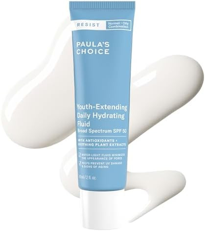 Paula's Choice RESIST Daily Hydrating Fluid Face Moisturizer with SPF 50 Sunscreen, Face Sunscree... | Amazon (US)