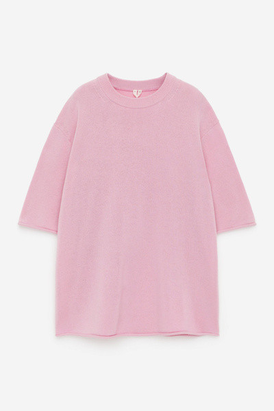 T-shirt oversize en cachemire – Rose – Femme – ARKET FR | Arket EU