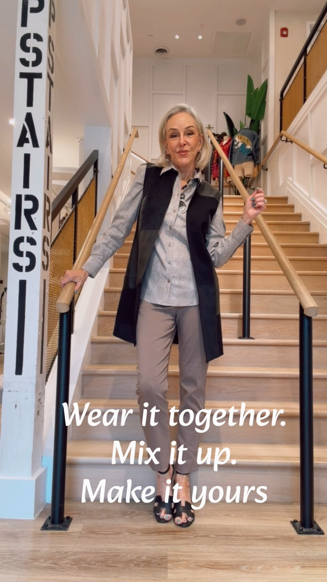 This Chicos OOTD is all about mixing texture, print and those little details that make an outfit special.

The artisanal patchwork vest adds instant dimension with faux-suede accents, while the Brigitte™ Slim Button Hem Pants give you that smooth, flattering fit with So Slimming® 360 technology. And can we talk about those hammered gold buttons at the ankle? ✨

Underneath, I’m wearing Chico’s bestselling No Iron™ shirt in this gorgeous animal jacquard. Straight out of the dryer and ready to wear—my kind of ironing! 🙌

Wear all three together like I did, or break them apart and style them a dozen different ways. The pants also come in other colors, making them such a versatile fall wardrobe piece.
I am 5’7” 130 lbs and I wear a size 0 in Chico’s unique sizing.

#LTKOver40 #LTKSaleAlert #LTKootd