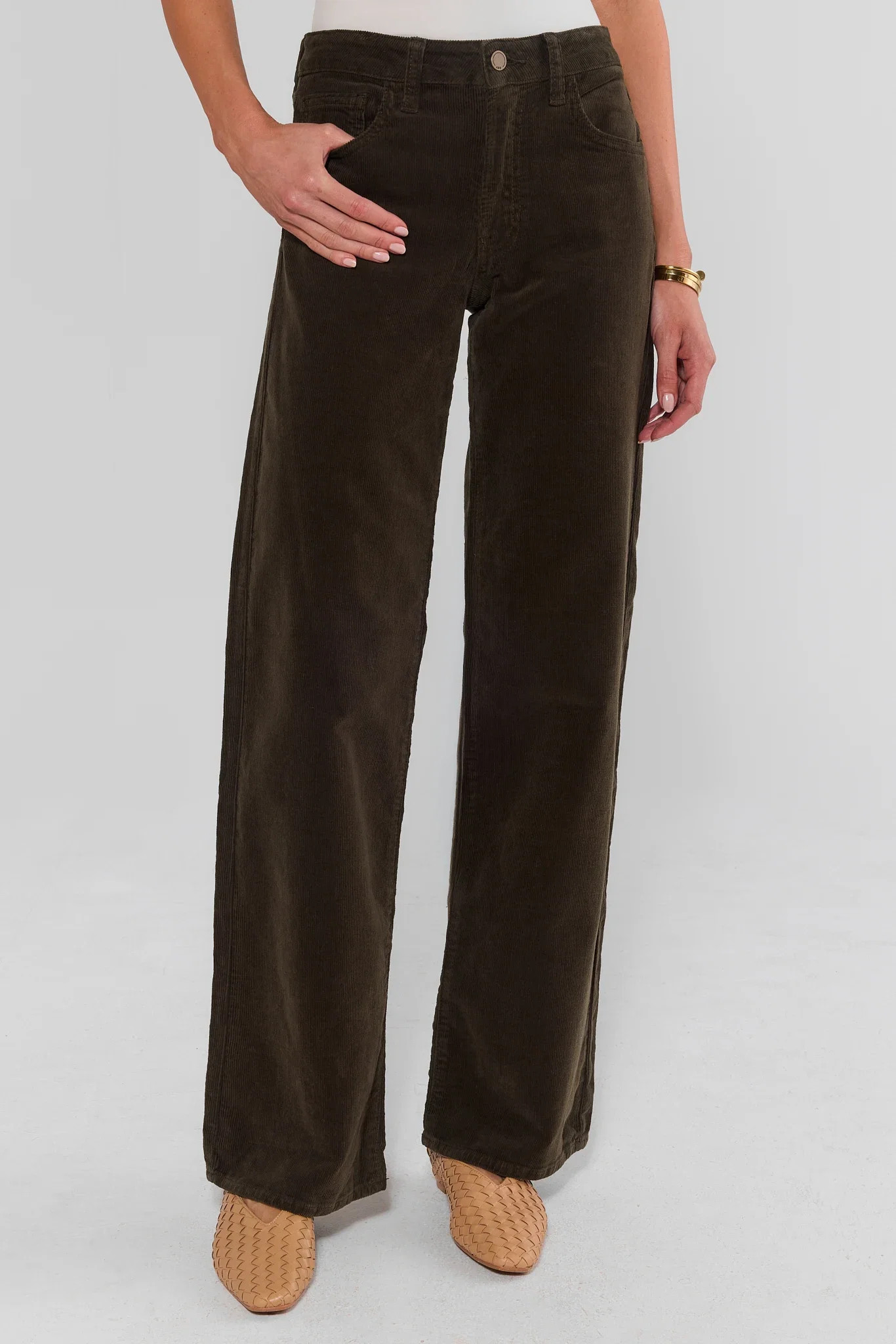 Rowan Olive Corduroy Pants | Avara