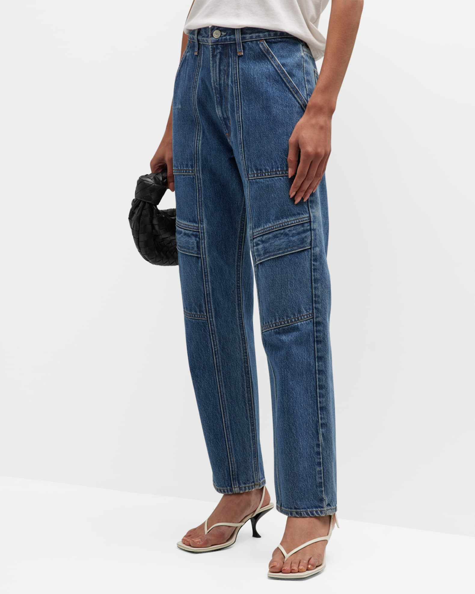 Cooper Relaxed Straight Cargo Jeans | Neiman Marcus
