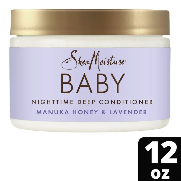 SheaMoisture Baby Nighttime Deep Conditioner with Manuka Honey & Lavender, 12 oz | Walmart (US)