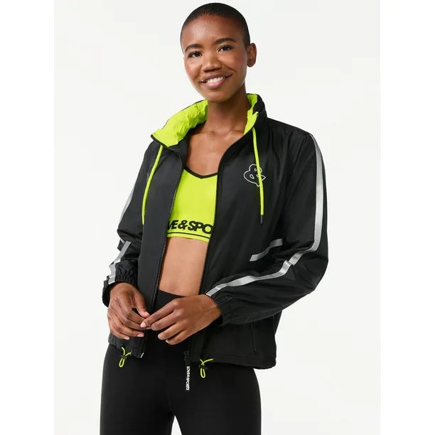 Love & Sports Women’s Track Jacket with Hood | Walmart (US)
