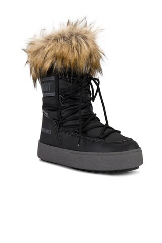 MOON BOOT Track Monaco Low Boot in Black from Revolve.com | Revolve Clothing (Global)