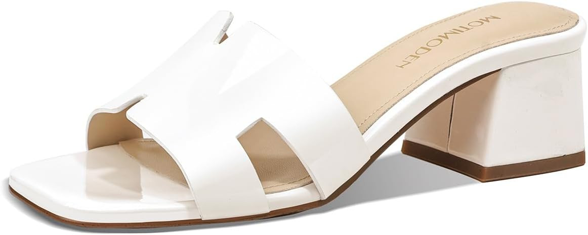 Women's Chunky Open Toe Low Block Heels Kitten Dressy Heels for Women Low Heel Sandals for Women ... | Amazon (US)