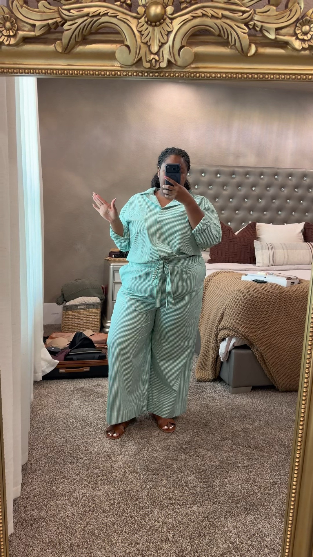 Found this cute plus-size two-piece set. That's it. I'm officially the two-piece set Queen 👸🏾 Yeah, I said it!

#LTKootd #LTKgrwm #LTKPlusSize