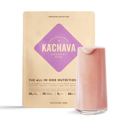 Ka'Chava All-In-One Plant Based Nutrition Shake Powder - Coconut Acai - 15.31oz: Certified Gluten-Free, Vegan, Dairy-Free, 25g Pea Protein | Target