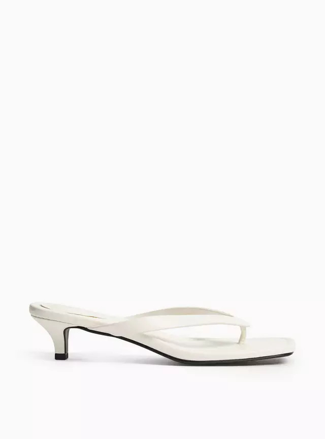 Stone Heeled Toe Post Sandals 7 | Tu Clothing