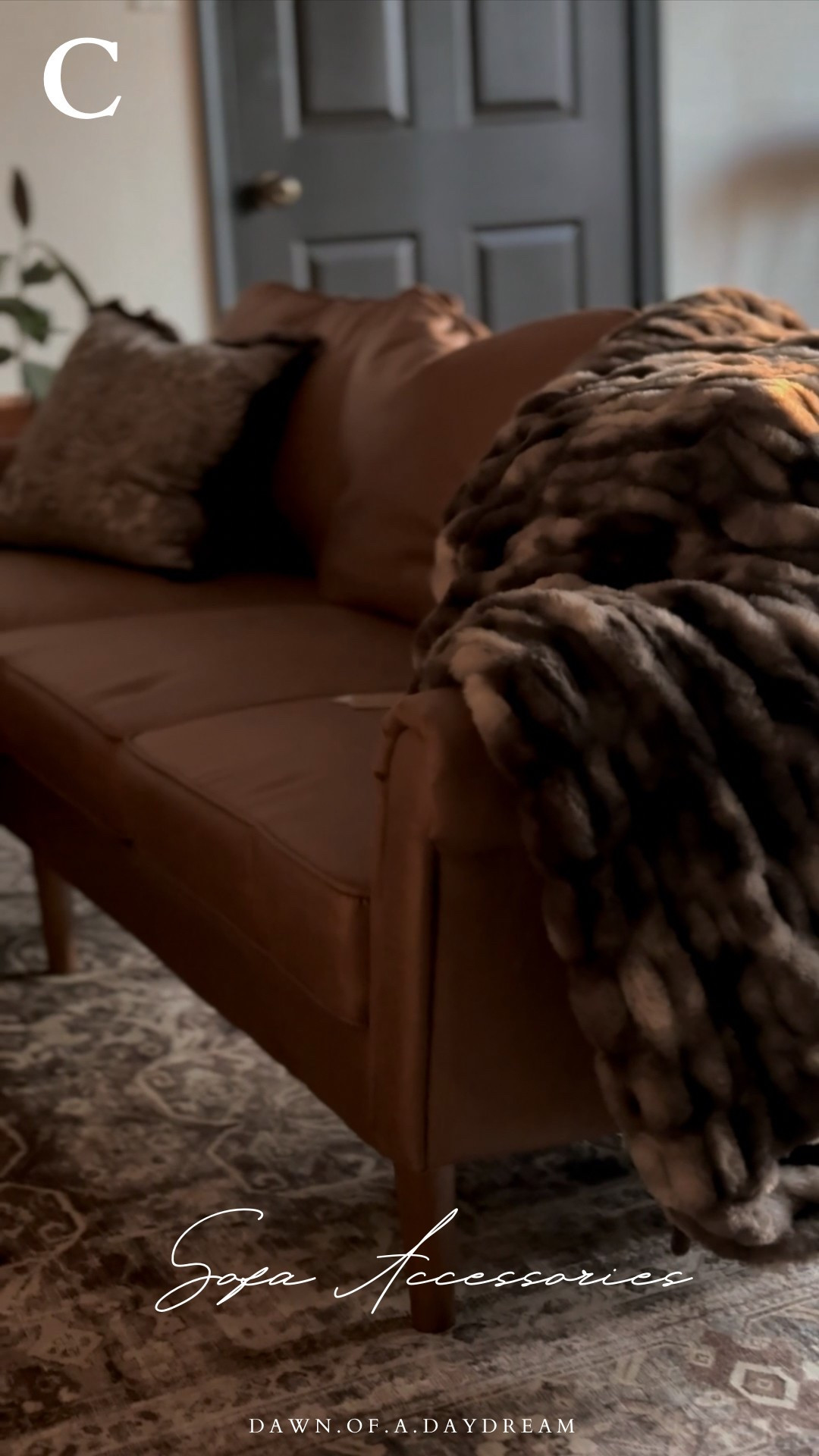 C: Sofa Accessories

Moody brown earthy vintage throw pillows cushions fur throw neutral home inspo decor affordable floral transitional design 

#LTKHome