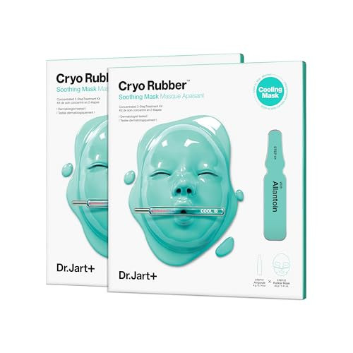 Dr.Jart+ Cryo Rubber Soothing Korean Face Mask | Hydrates and Reduces Redness | Korean Skin Care | Travel Size, 2 Pack | Amazon (US)