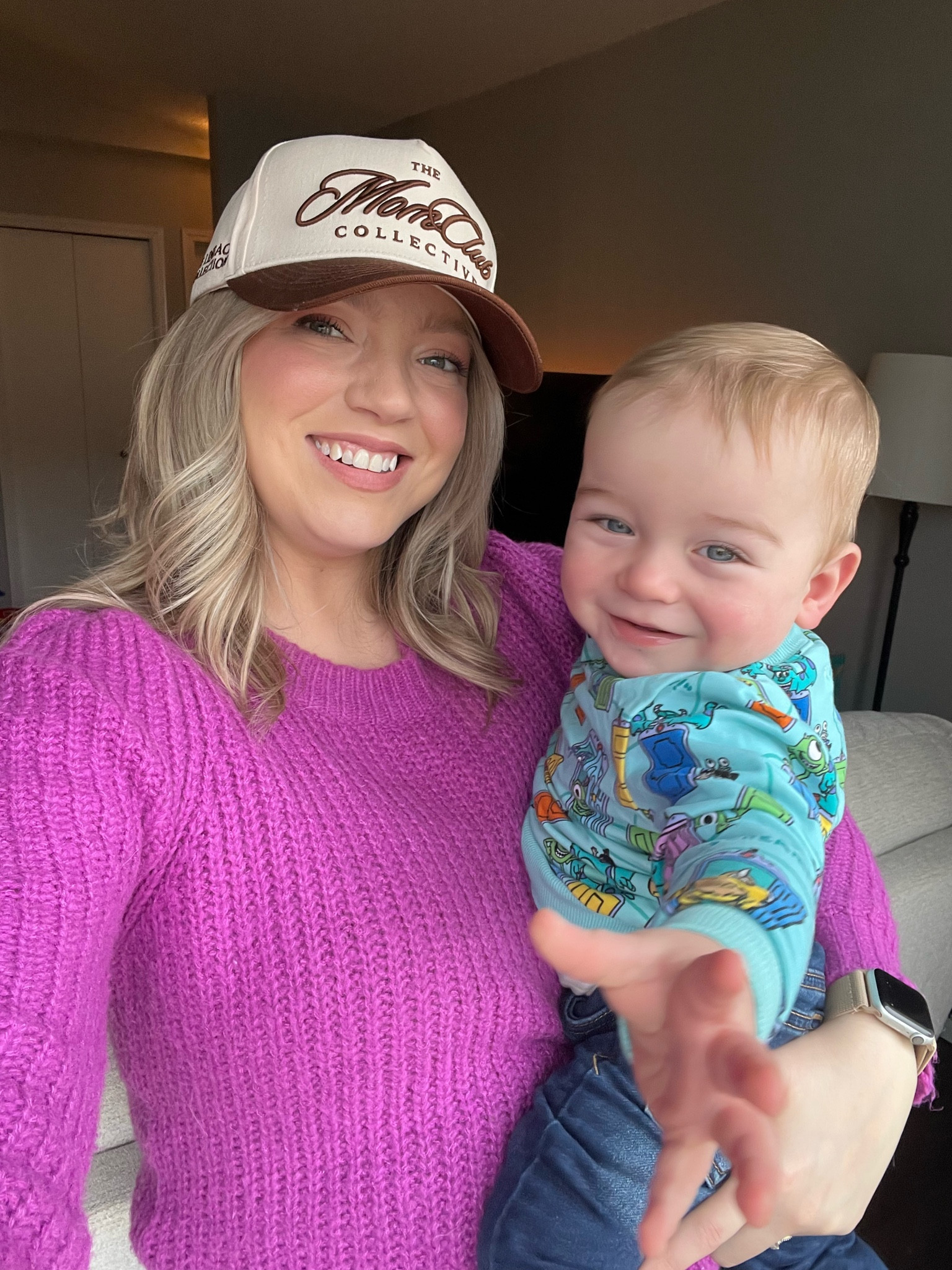 The cutest Mom trucker hat from citrusy boutique! 

Sweater is 40% off with Vici! Use code TOP40 - wearing a medium 

little sleepies sweater size 12-18 months - use code LSVIP for 15% off 



#LTKSaleAlert #LTKxVICI #LTKBaby