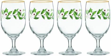 Lenox Holiday 4-Piece Iced Beverage Glass Set + Free Shipping | Amazon (US)