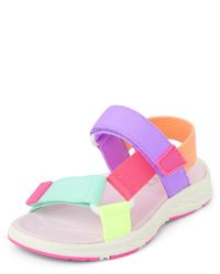 Toddler Girls Colorblock Webbed Sandals - multi color 1 | The Children's Place