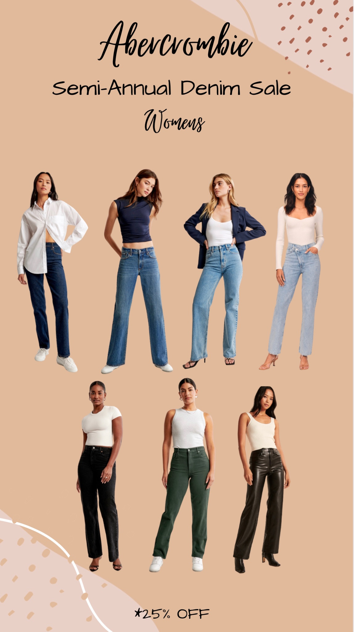 A&F Denim Sale! Up to 25% Off! 

#LTKFind #LTKSeasonal #LTKsalealert