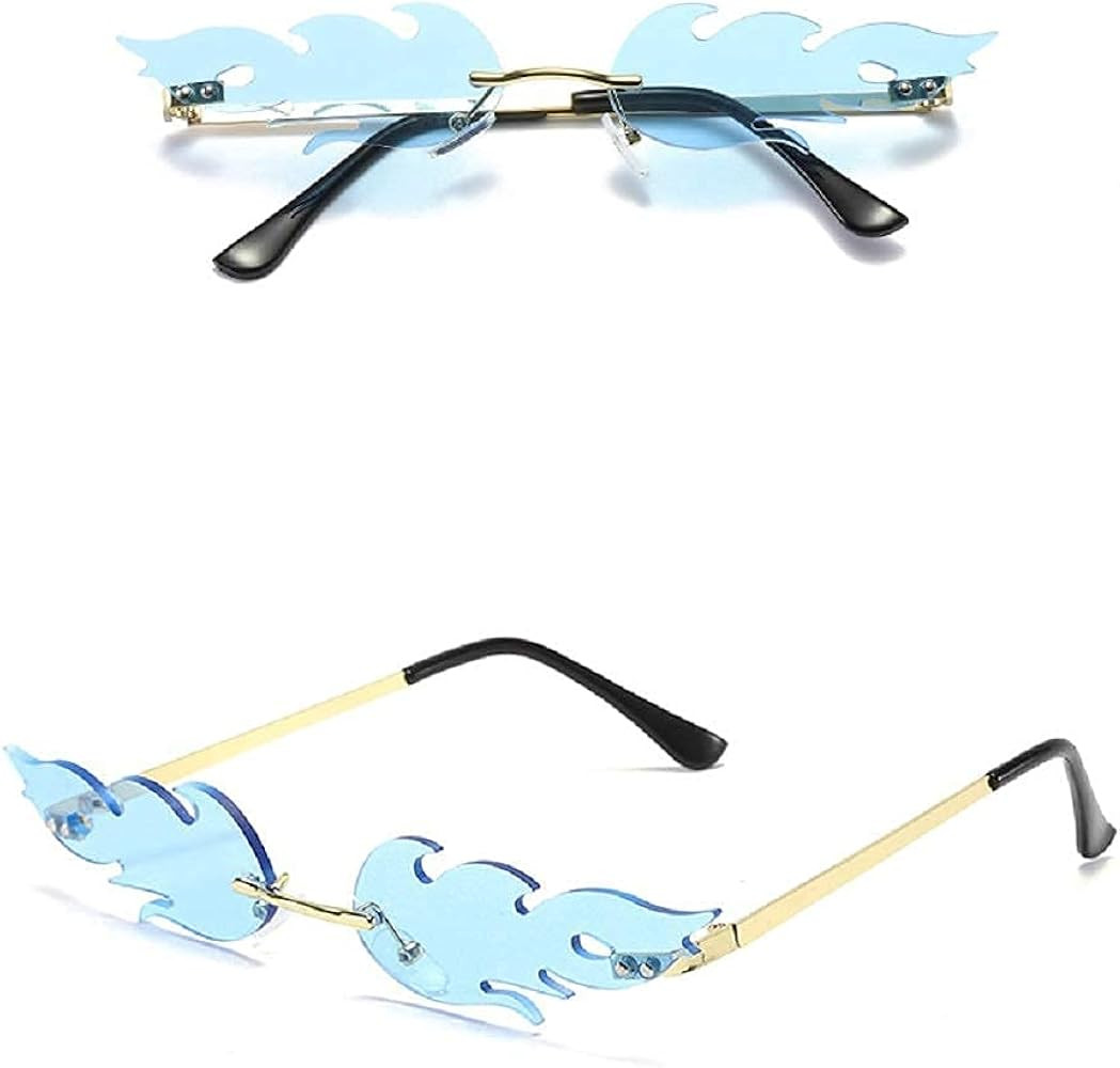 Flame Sunglasses for Women Summer Sunglasses Vintage Fashion Accessories Glasses Personality Crea... | Amazon (US)
