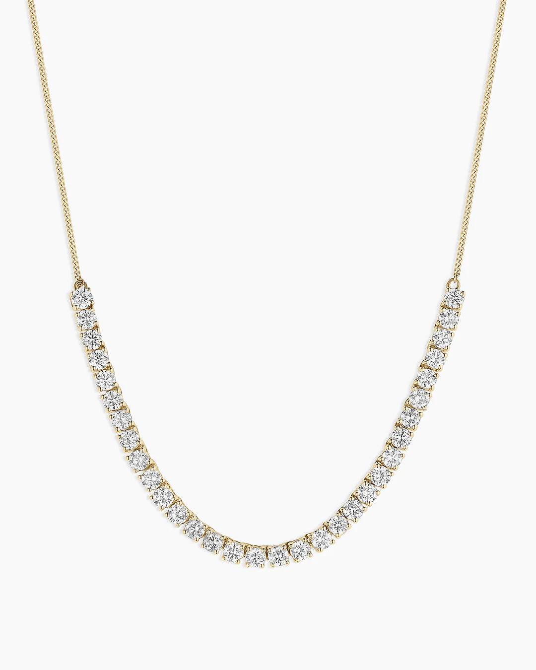 14K Lab Grown Diamond Tennis Row Necklace | gorjana