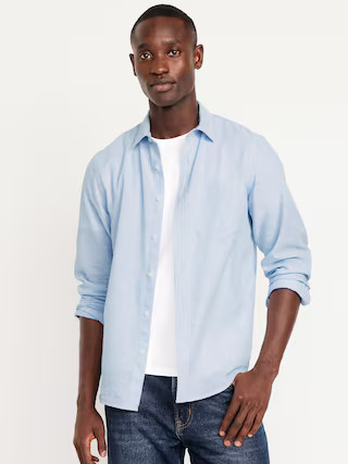 Classic Fit Linen-Blend Shirt | Old Navy (US)