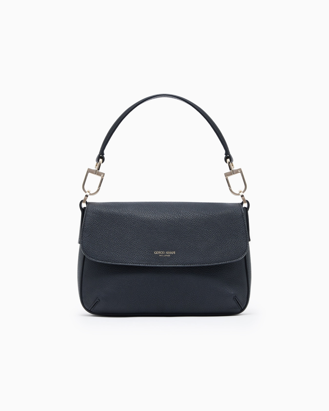 Small la Prima Soft bag in pebbled leather | Armani US