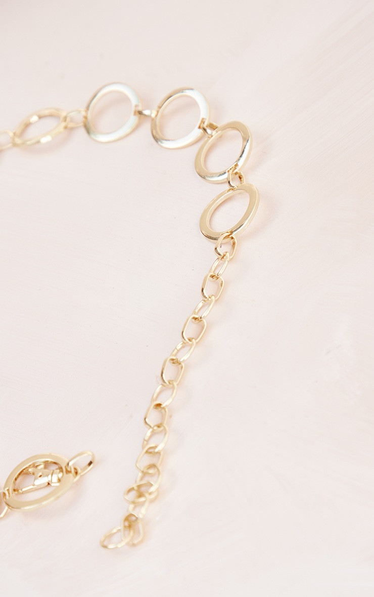 Gold Circle Chain Belt | PrettyLittleThing UK