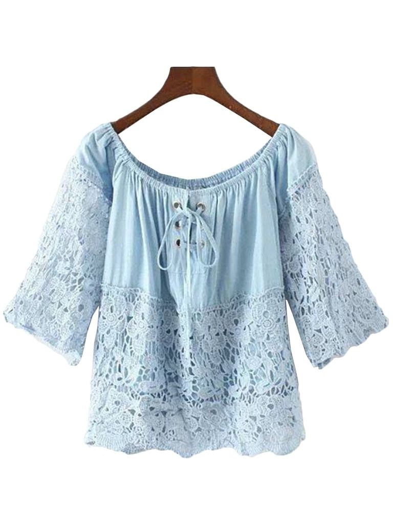 'Mika' Criss Cross Lace-up Off Shoulder Top | Goodnight Macaroon