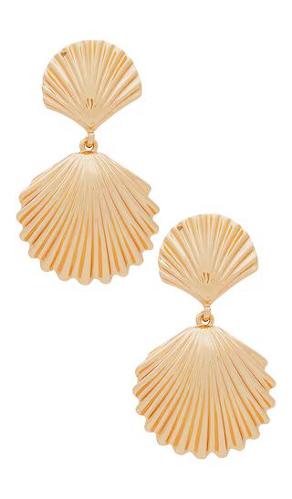 Cove Earrings in Gold | Revolve Clothing (Global)