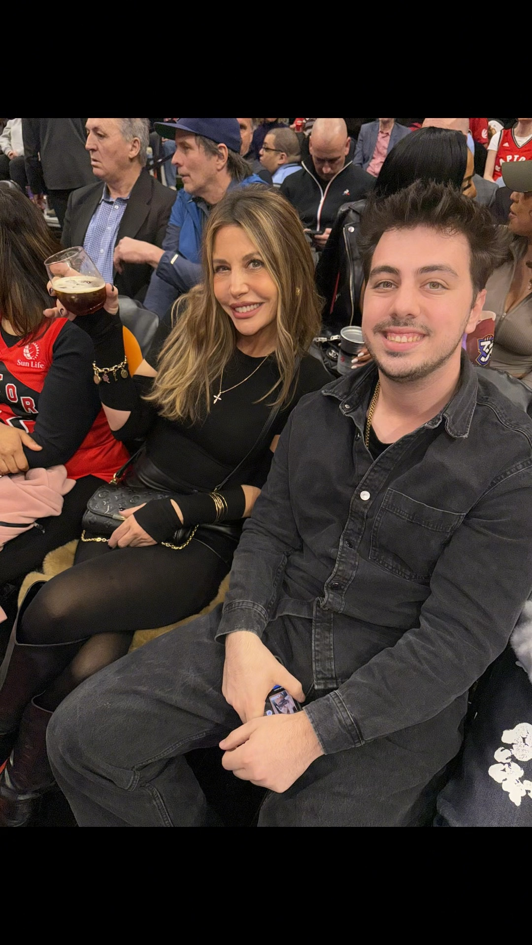 Courtside Outfit! Leather mini skirt, cut out top. Opaque tights and boots. All true to size :-) 

#LTKTravel #LTKSaleAlert #LTKStyleTip