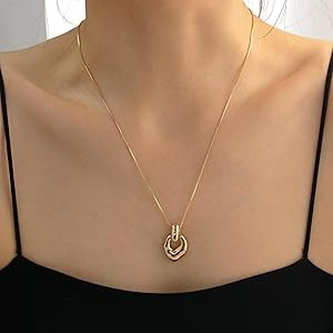 Pendant Necklace for Women Gold Silver Necklace Jewelry | Amazon (US)