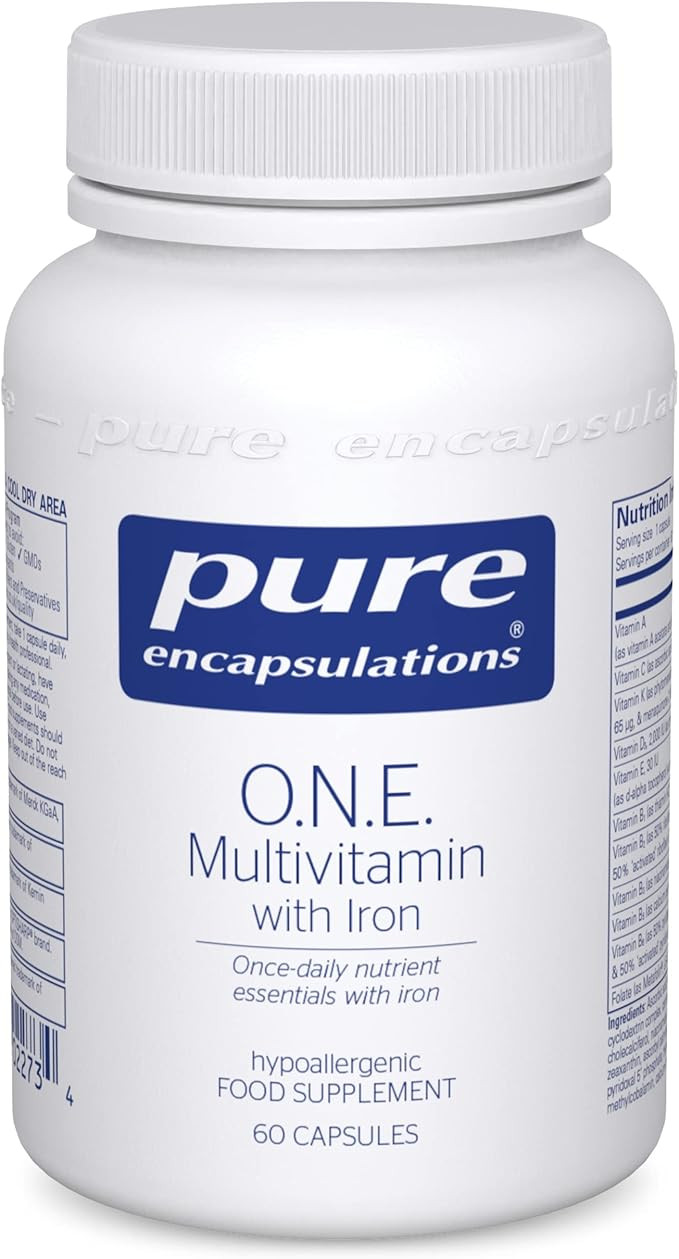 Pure Encapsulations - O.N.E. Multivitamin with Iron - 60 Capsules | Amazon (UK)