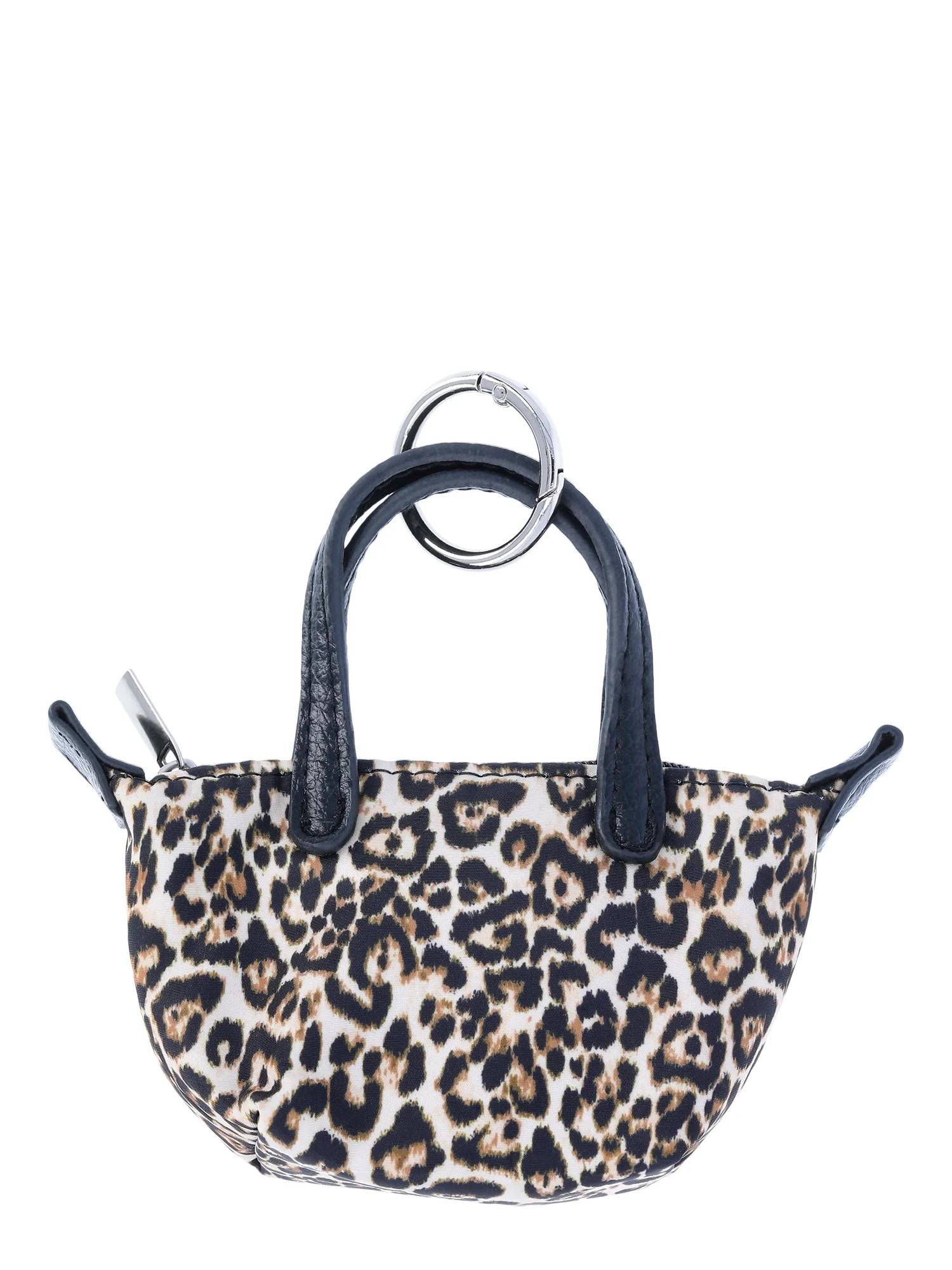 No Boundaries Women's Mini Tote Bag Charm, Leopard | Walmart (US)