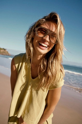 Cruise Oversized Aviator Sunglasses | Free People (Global - UK&FR Excluded)