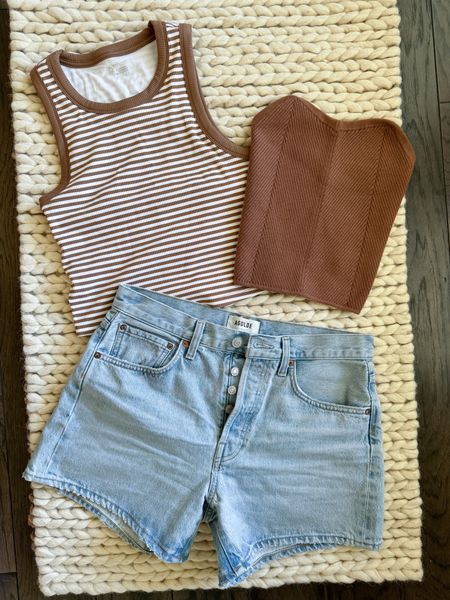 Summer Basics that I’m loving 

AGOLDE - Summer Outfit - Shorts - 4th of July Outfit Idea 

#shorts #neutral 

#LTKStyleTip