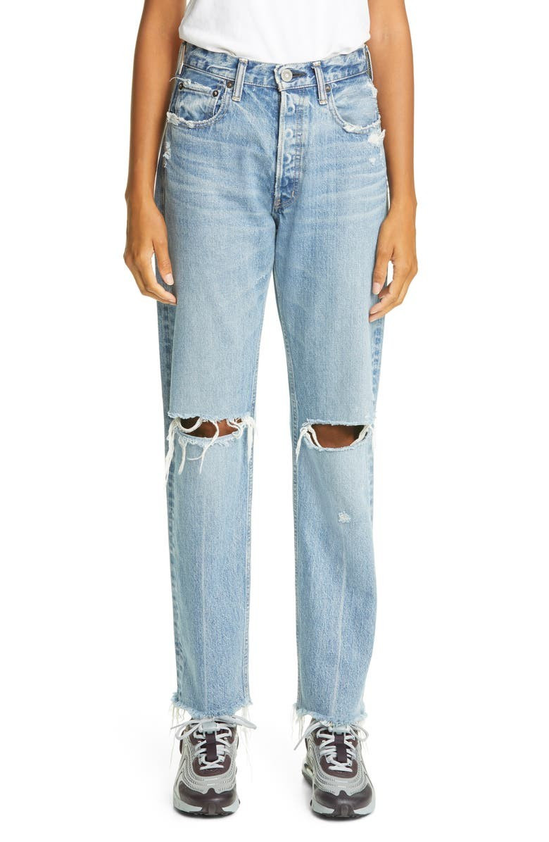 Viola Ripped Straight Leg Jeans | Nordstrom