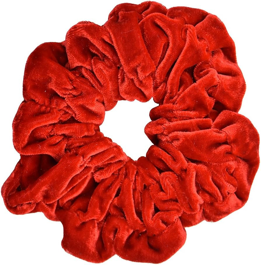 Motique Accessories Red Jumbo Velvet Scrunchie | Amazon (US)