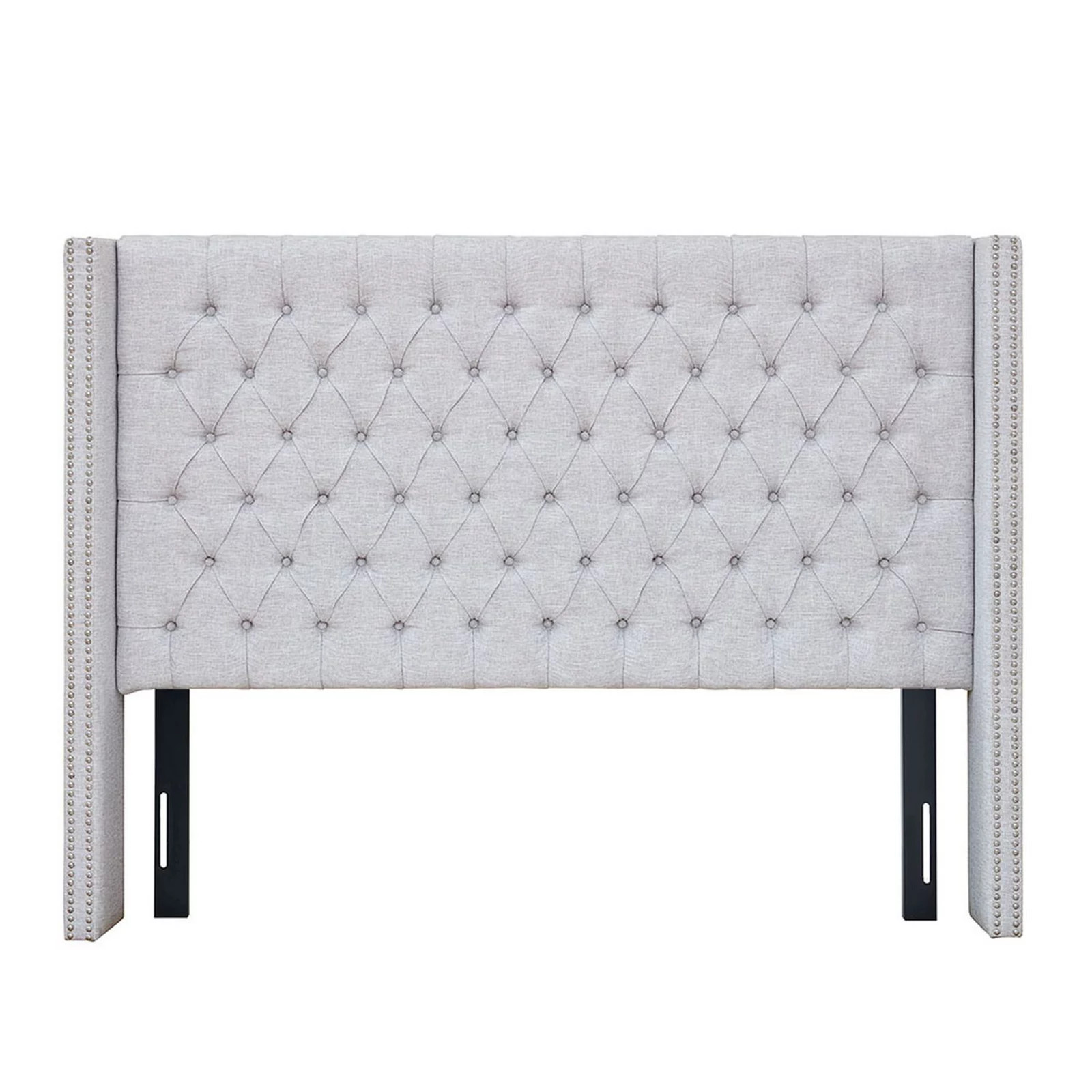 Madison Park Baldwin Adjustable Button Tufted Upholstered Headboard, Med Beige, Queen | Kohl's