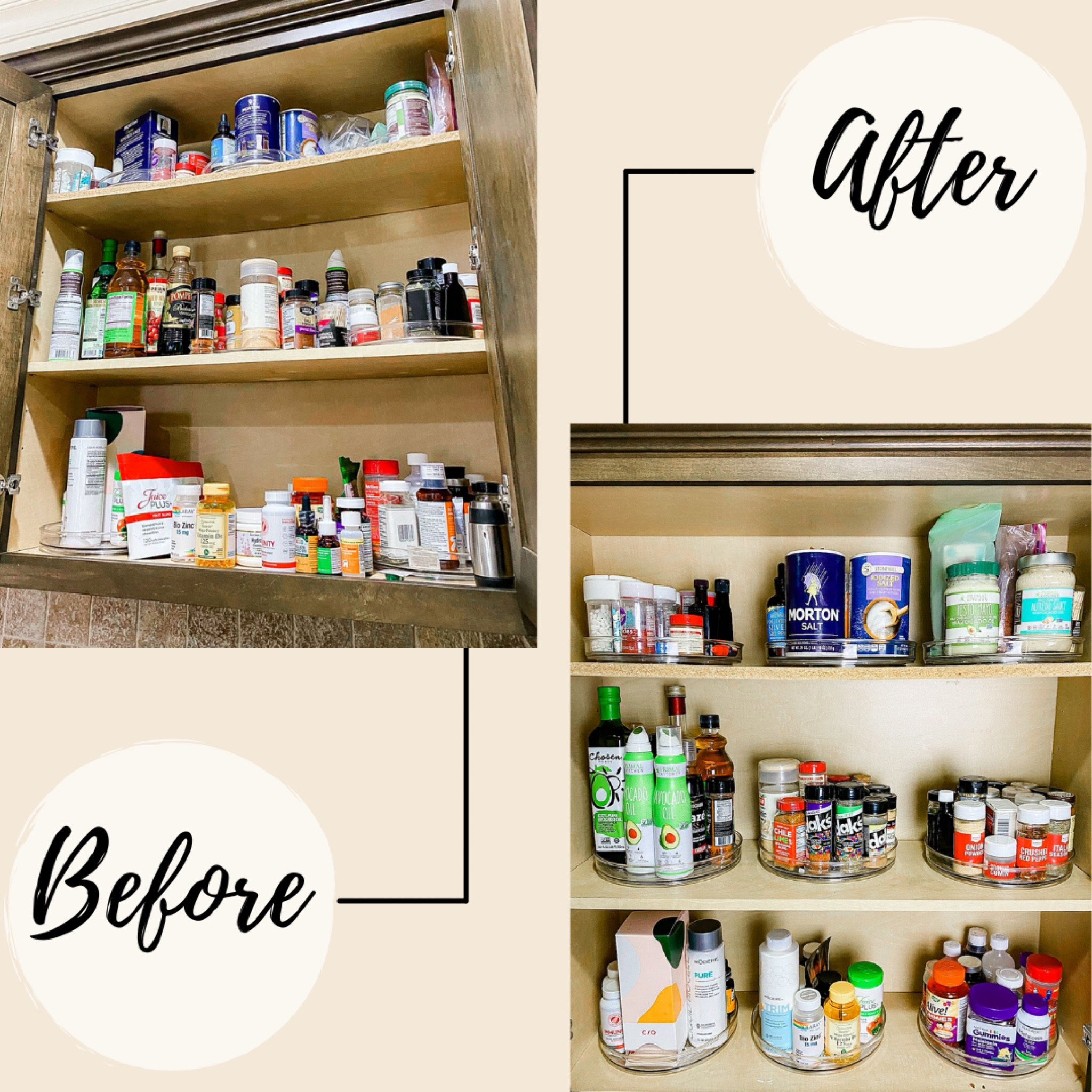 Kitchen organization // Amazon home finds // pantry organization tools // clear bins // new year // lazy Susan

#LTKhome #LTKunder50 #LTKFind