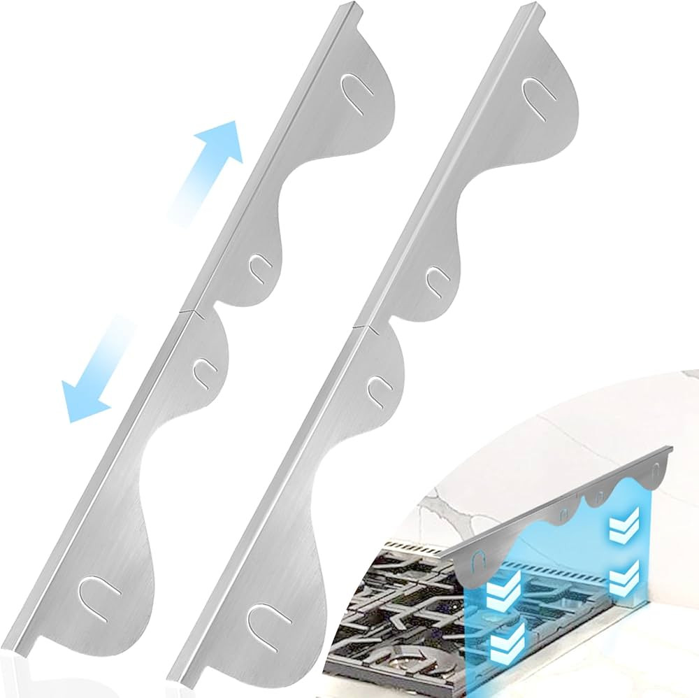 Stove Gap Covers, 2Pcs Stainless Steel Stove Guard, Adjustable Stove Gap Filler for Kitchen Count... | Amazon (US)
