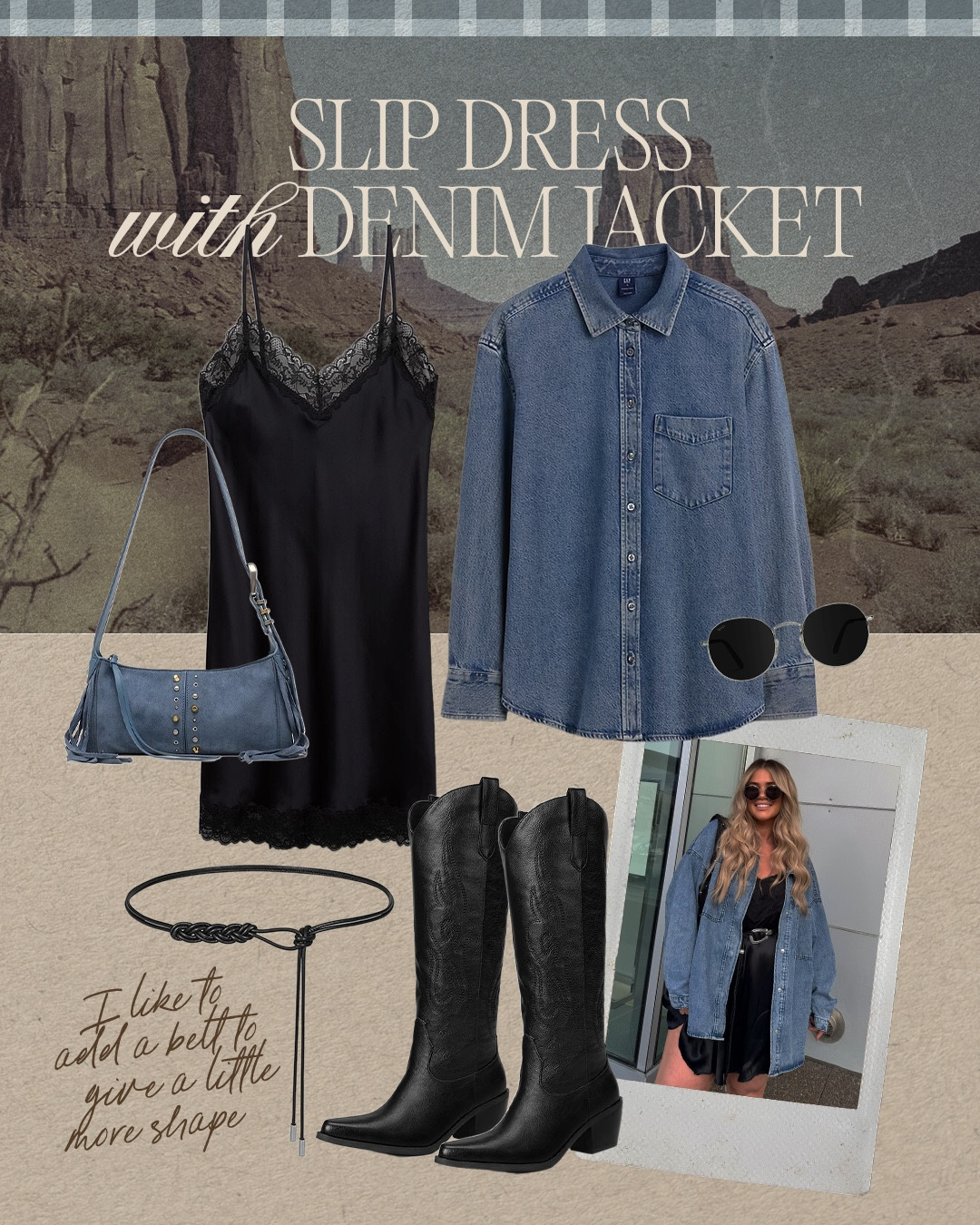 Country concert outfit idea🤠Slip dress with a denim shirt never fails👏🏼

#LTKSaleAlert #LTKootd #LTKMidsize