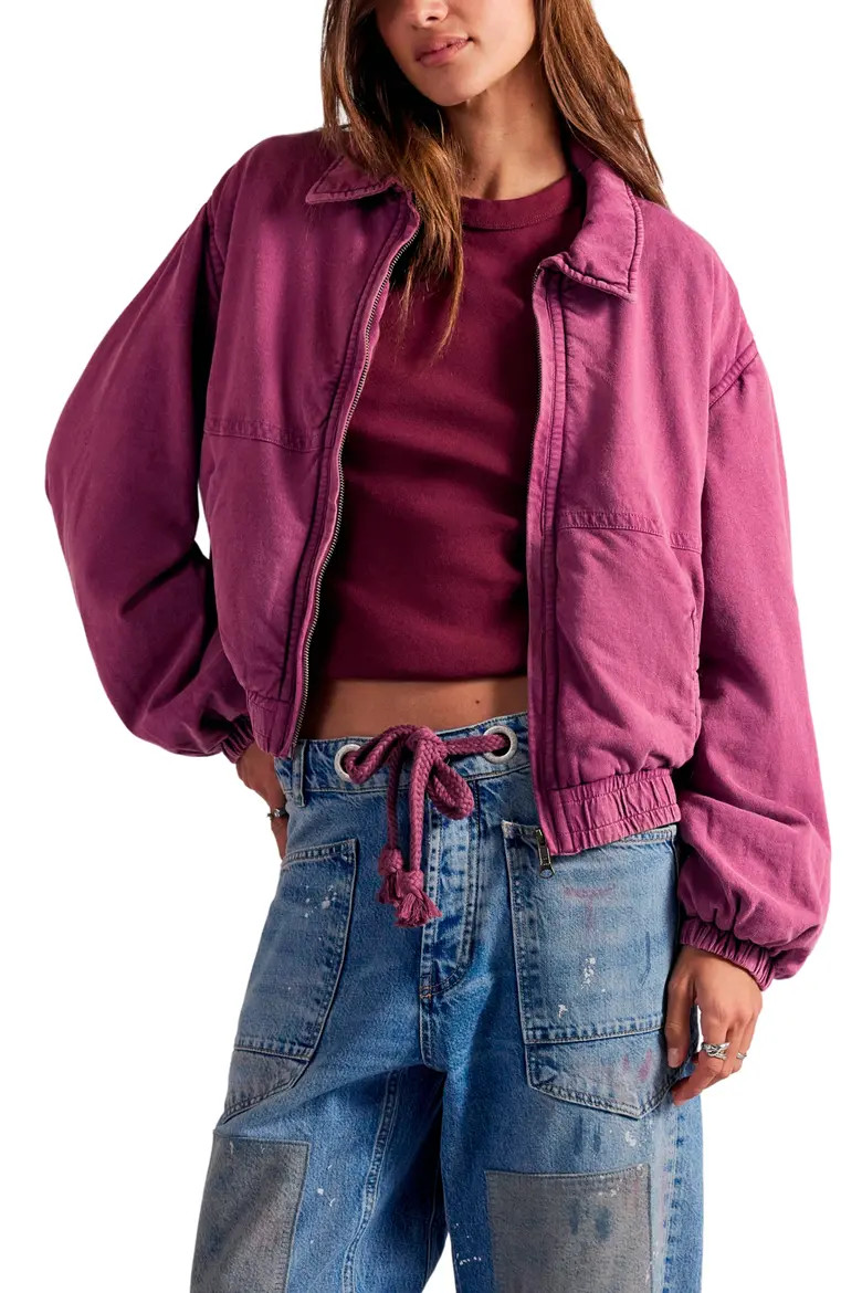 Free People Birdie Washed Jacket (Women) | Nordstrom | Nordstrom