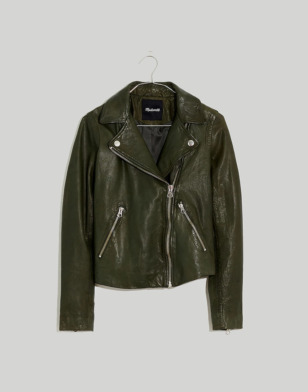 The Washed Leather Motorcycle Jacket | Madewell