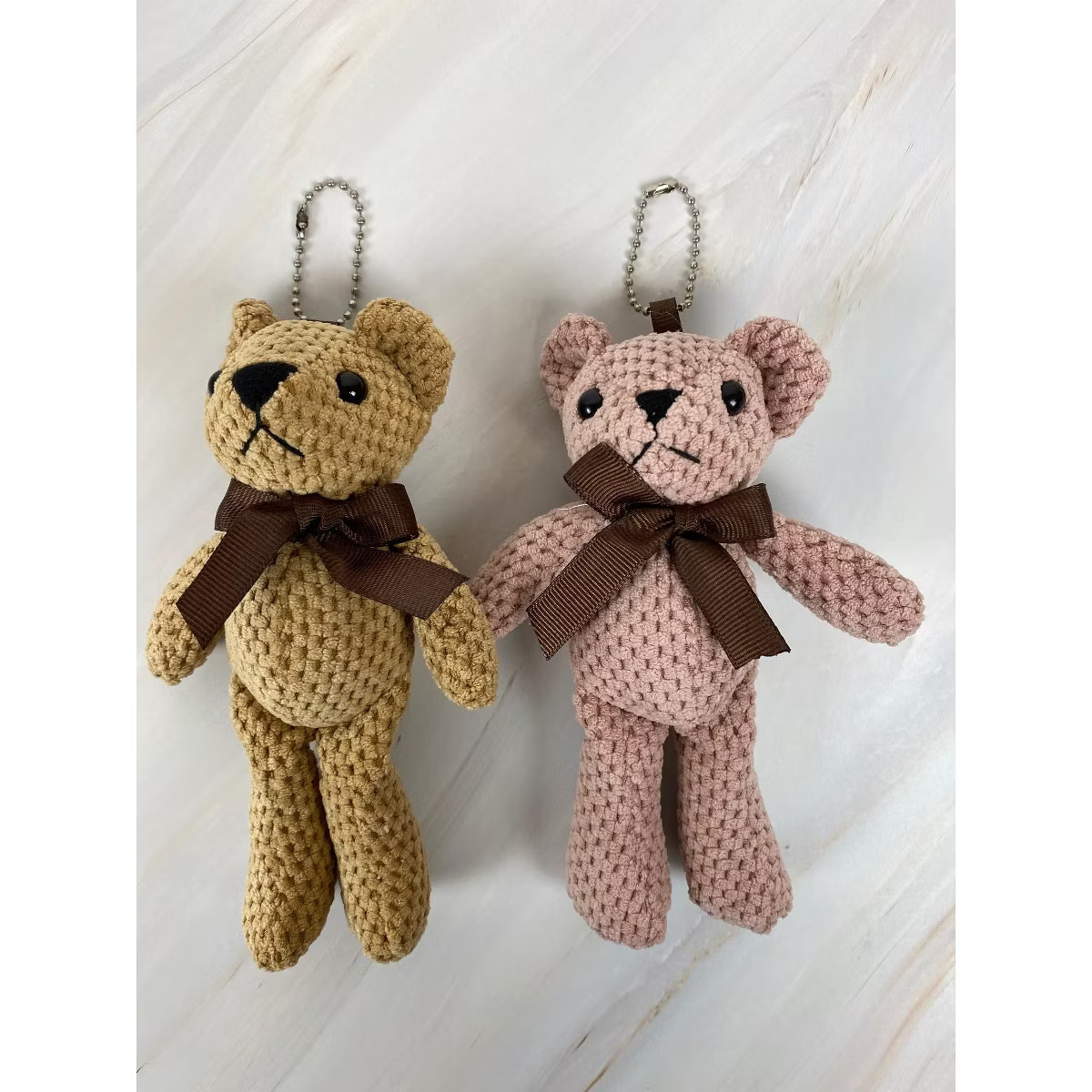Wrapables Plush Teddy Bear Keychain Bag Charm, Stuffed Animal Doll Accessories (Set of 2) | Target