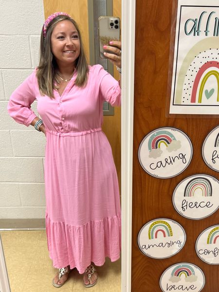 Teacher OOTD

 Barbie vibes : teacher outfit 

#LTKover40 #LTKworkwear