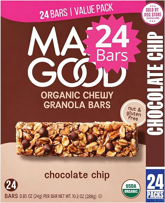 Made_Goods Chocolate Chip Granola Bars (24 Count) | Chocolate Drizzled, Chocolate chip Flavor | G... | Amazon (US)